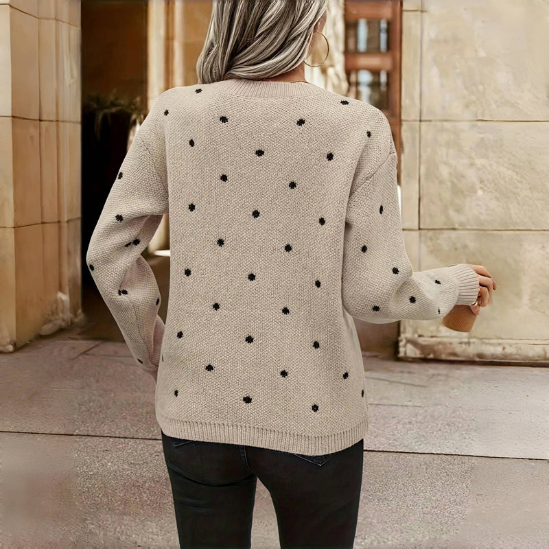 STELLA - POLKA DOT KNITTED SWEATER