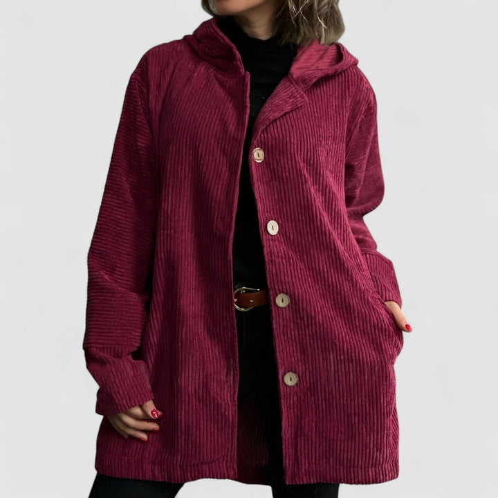 Cordio - Cozy Corduroy Hooded Jacket