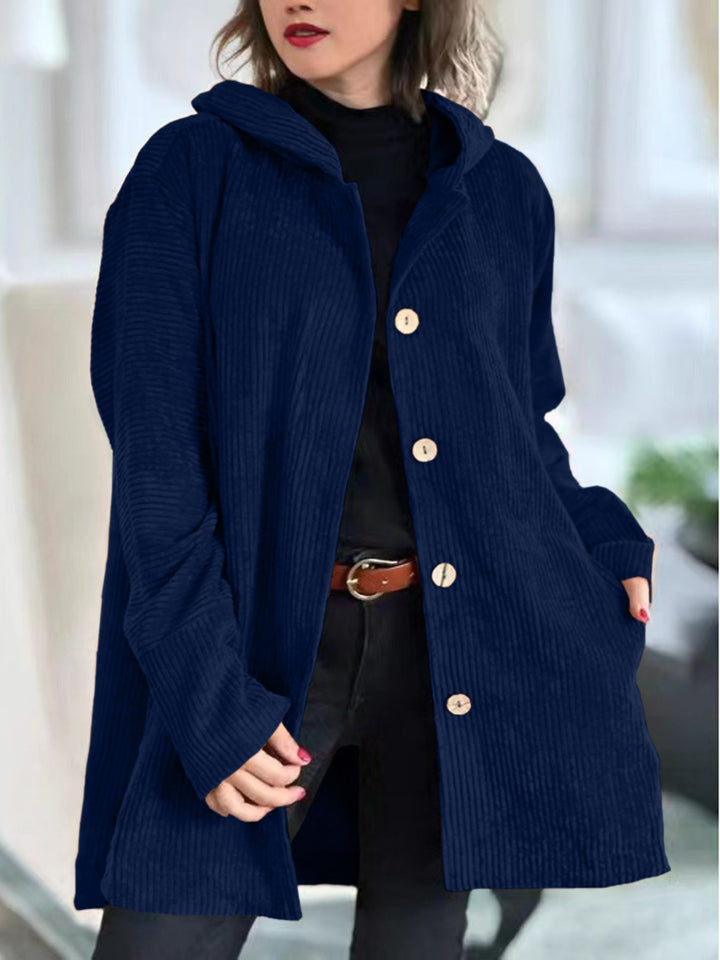 Cordio - Cozy Corduroy Hooded Jacket