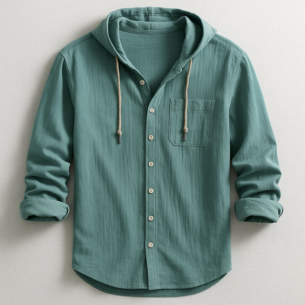 Liam | Modern Hooded Elegance Shirt
