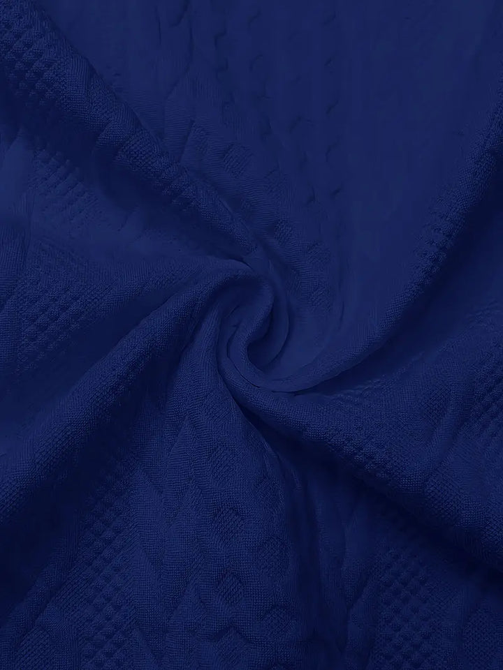 Elvarine | Textured Zip-Up Bomber Jacket