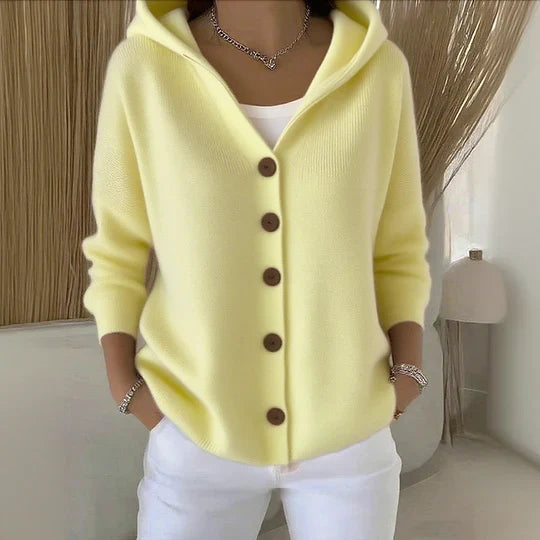 Cally – Soft Hooded Knit Cardigan for Effortless Everyday Comfort