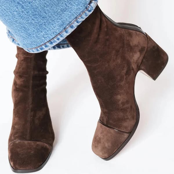 Victoria | Square toe heeled boots