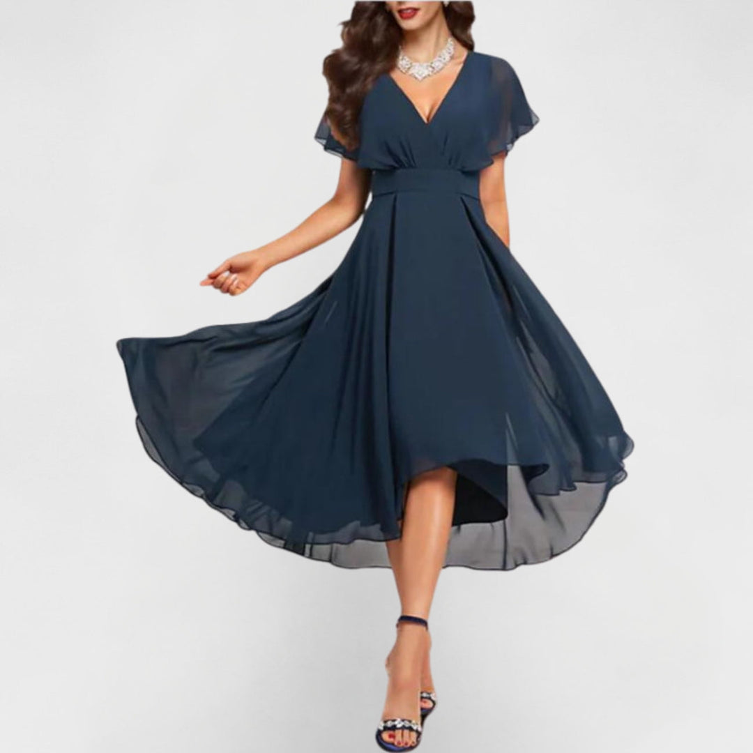 Catalina - Flowing V-Neck Dress