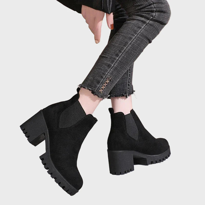 Marlet | Block Heel Short Boots