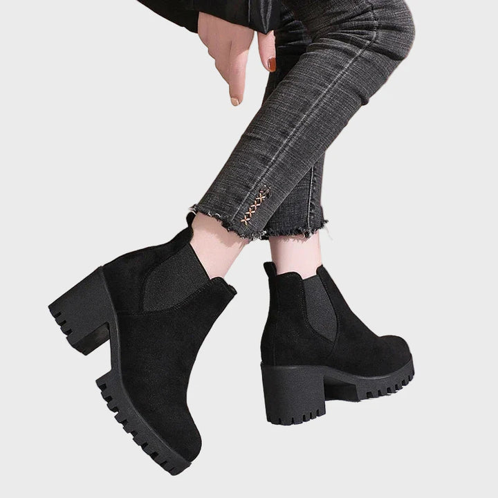 Marlet | Block Heel Short Boots
