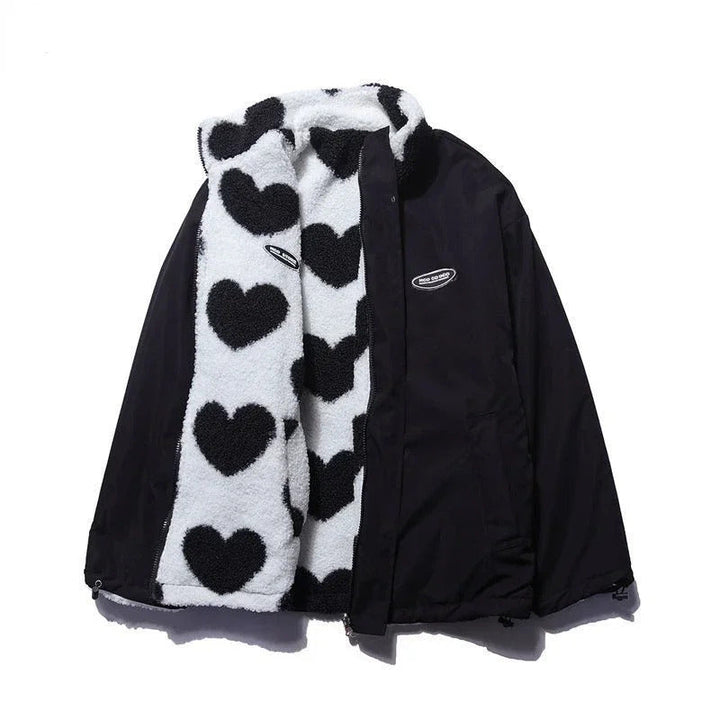 Ashely | Reversible heart jacket