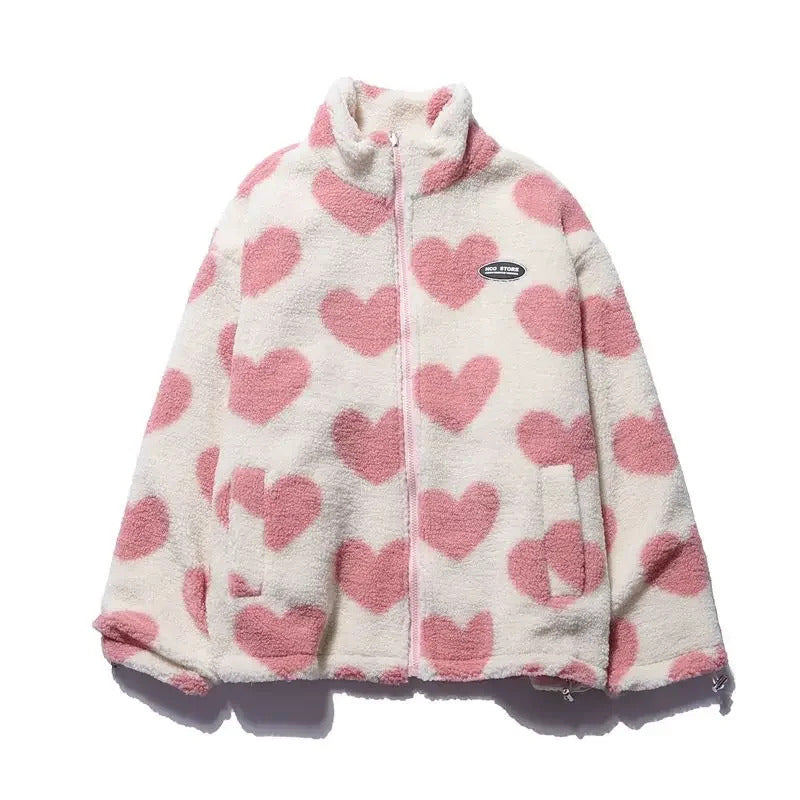 Ashely | Reversible heart jacket