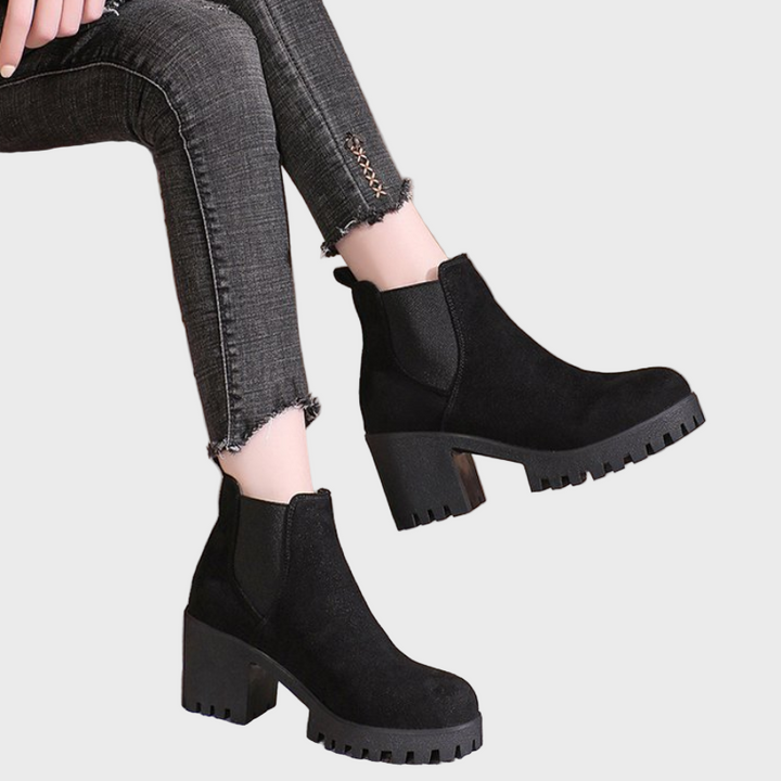Marlet | Block Heel Short Boots