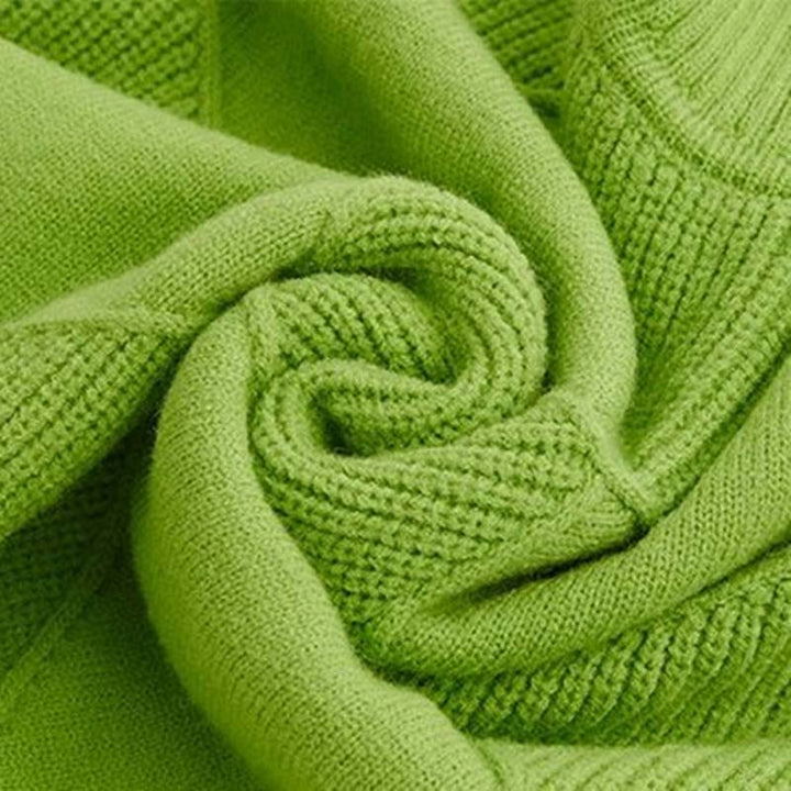 Erica | Textured Turtleneck Knit Sweater