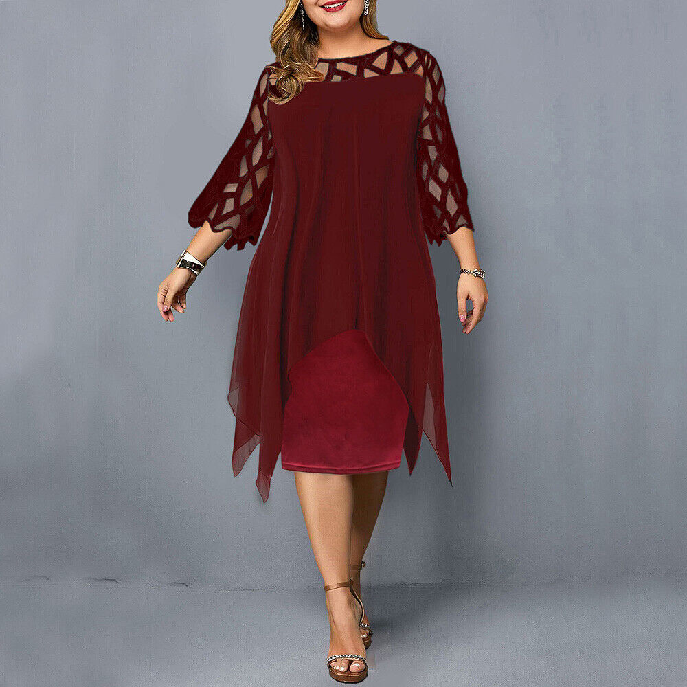 Isabel | Chic Plus Size Midi Dress For Modern Women