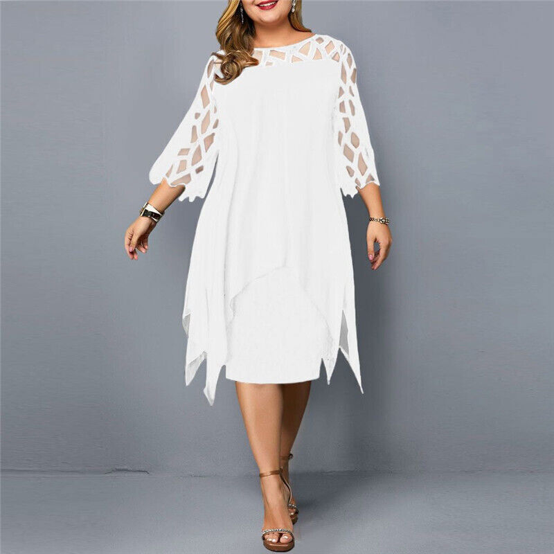 Isabel | Chic Plus Size Midi Dress For Modern Women