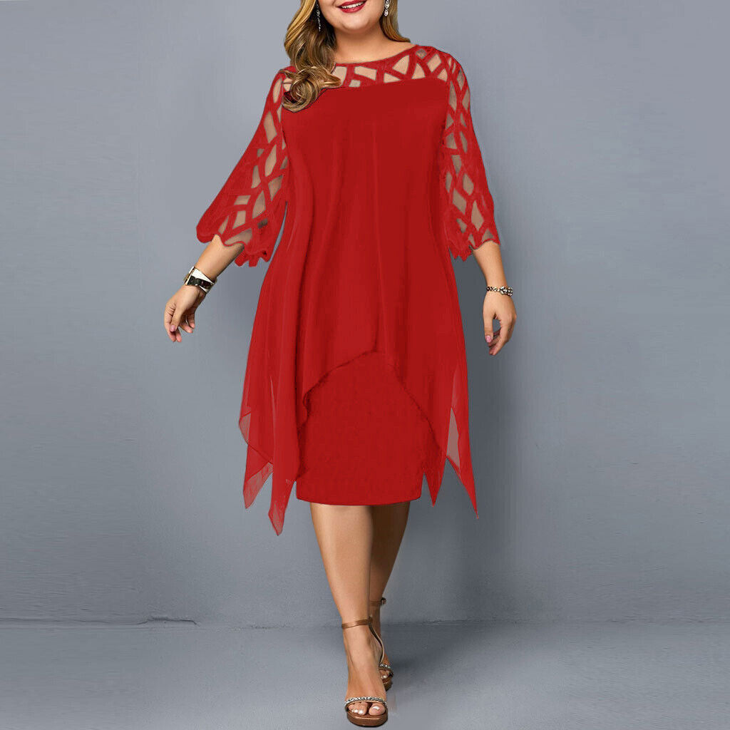 Isabel | Chic Plus Size Midi Dress For Modern Women