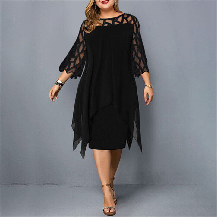 Isabel | Chic Plus Size Midi Dress For Modern Women